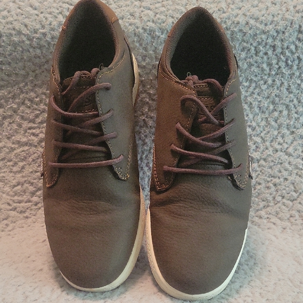 Bass Men's Chocolate Leather Sneakers